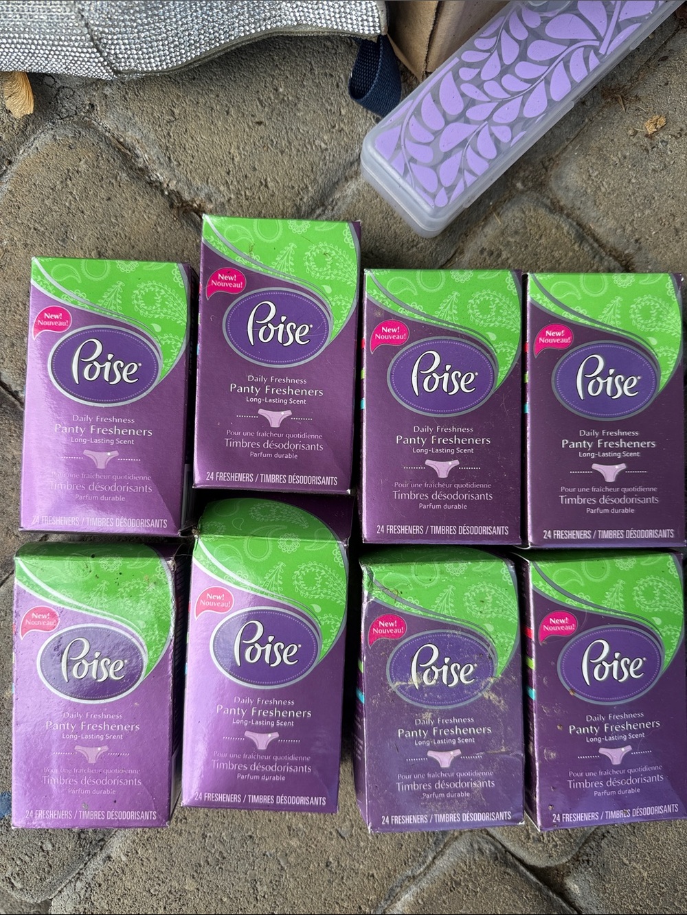 Poise Daily Freshness Panty Fresheners - Purple
